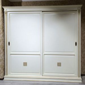 Шкаф 2-х дверный купе спальня Пуччини Puccini - белая PL70